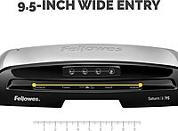 Fellowes Saturn 3i 95 Thermal Laminator Machine for Home or Office with Pouch Starter Kit, 9.5 inch, Fast Warm-Up