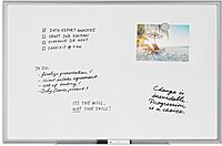 U Brands Magnetic Dry-Erase Board, 36" x 24" Silver Aluminum Frame, Includes Marker (Actual 35" x 23")