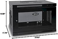 Tripp Lite 9U Wall Mount Rack Enclosure Server Cabinet, 16.5" Deep, Switch-Depth (SRW9U),Black