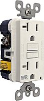 Blue Sea Systems 1698 Marine Grade Dual GFCI Receptacle, 125V AC, 20A, White