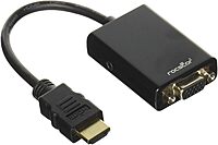 Rocstor Y10C120-B1 HDMI to VGA Adapter Converter M/F - 6” - for Ultrabook, Laptop, Monitor, Projectors
