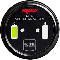 Fireboy-Xintex Deluxe Helm Display w/Gauge Body, LED & Color Graphics f/Engine Shutdown System - Black Bezel Display