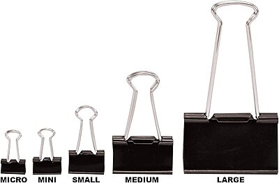 Office Depot(R) Binder Clips, Small, 3/4in., Pack Of 144 (12 Boxes Of 12 Clips)