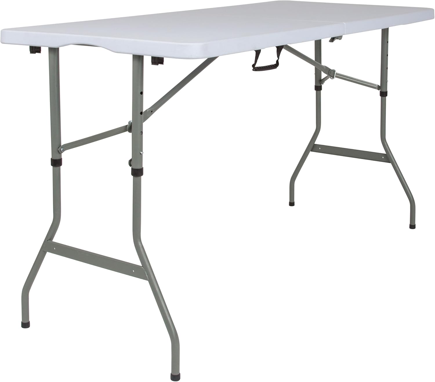 Flash Furniture Kathryn 5' Rectangular Plastic Folding Event Table with Carrying Handle