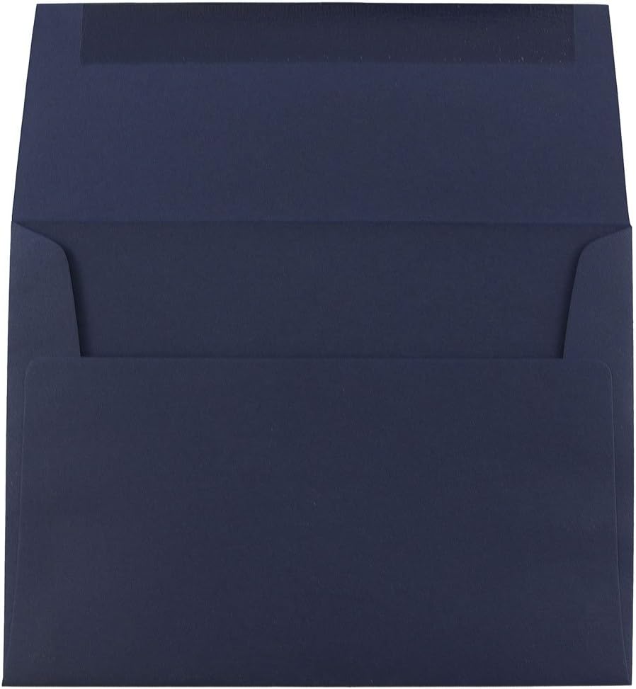 JAM PAPER Navy Blue Premium Invitation Envelopes - 25/Pack