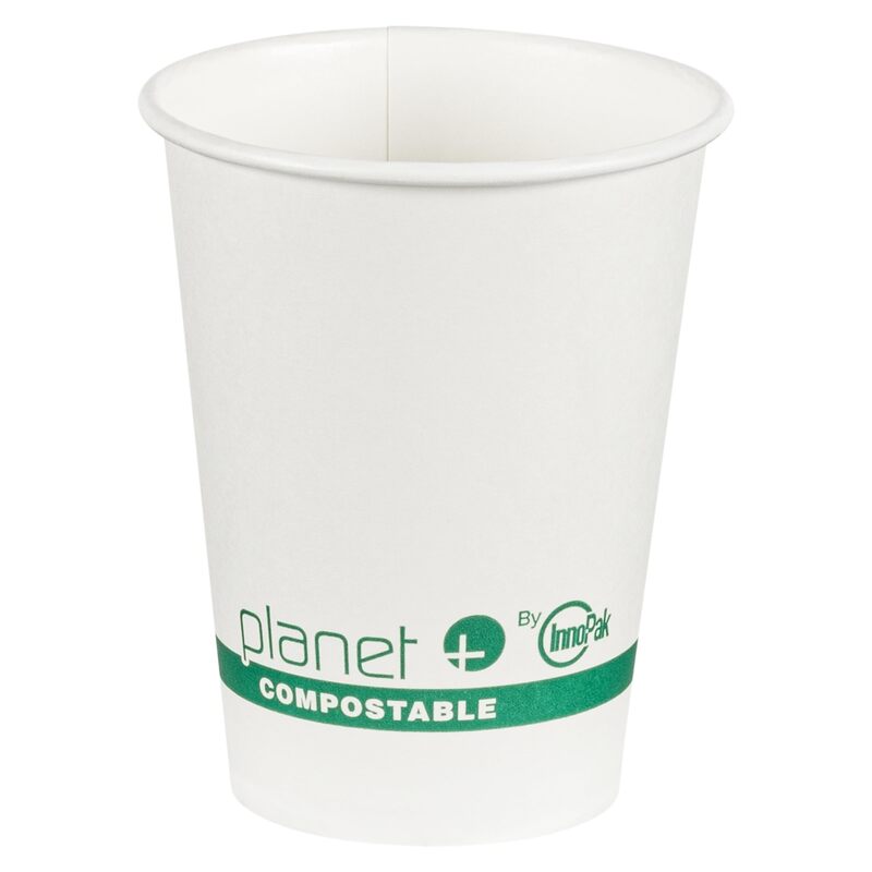 Planet+ 100% Compostable PLA Laminated Hot Cup, 12-Ounce, 1000-Count Case