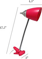 LIMELIGHTS Flossy Flexible Gooseneck Clip-On Desk Lamp