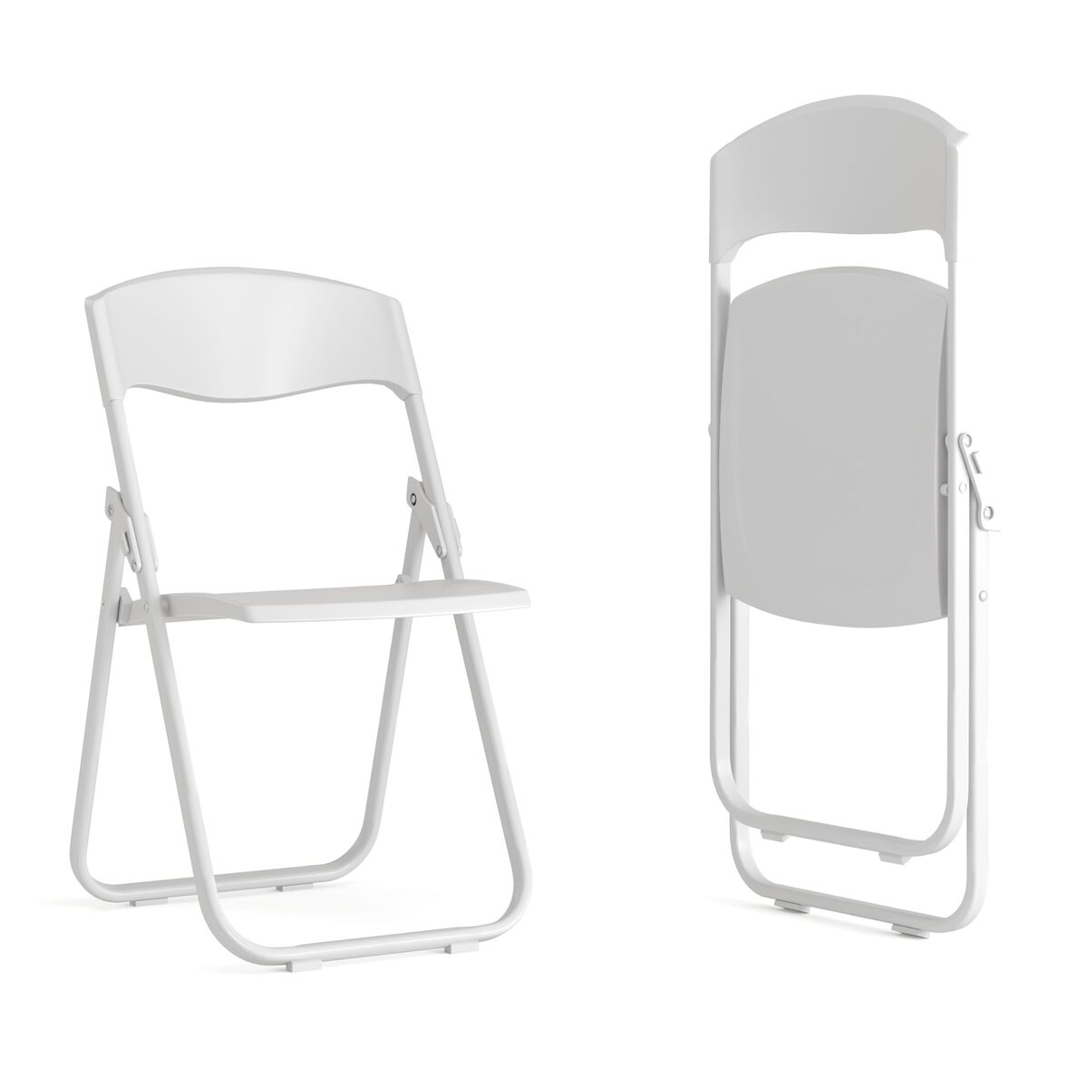 Flash Furniture HERCULES Series 500 lb. Capacity Heavy Duty Plastic Folding Chair with Built-in Ganging Brackets