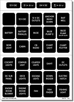 Blue Sea 4216 Square Format Label Set - 60