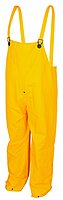 MCR Safety Rain Bib Overalls, Large, Yellow (PVC/Polyester)