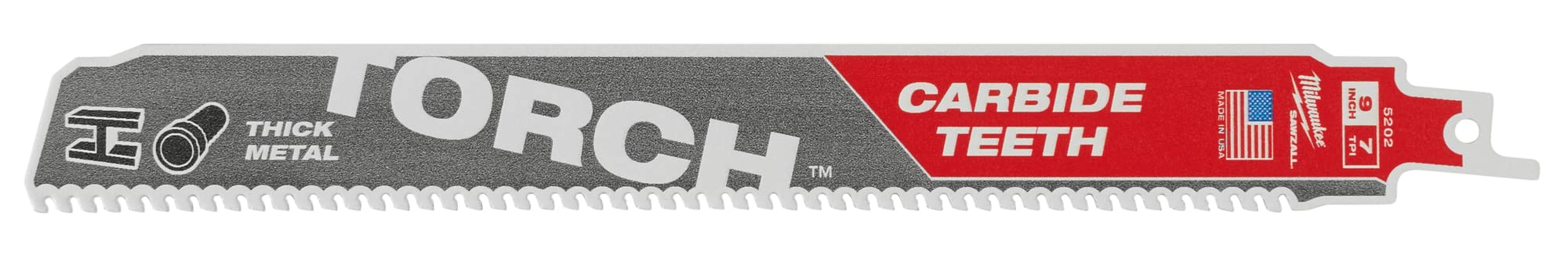 Milwaukee 9 in Carbide Reciprocating Saw Blade (5-Pack)