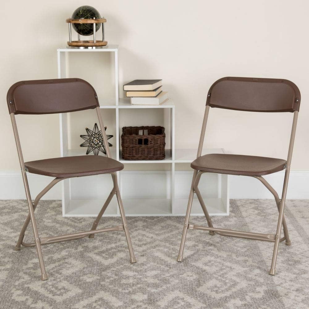 Flash Furniture Hercules Series Commercial-Grade Plastic Folding Chair - 650LB Weight Capacity