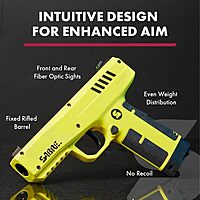 SABRE Pepper Projectile Launcher, Home Defense. Mag holds 7 .68 Caliber projectiles, Adjustable Fiber Optic Sights