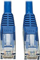 Tripp Lite Cat6 Ethernet Cable, RJ45 M/M Gigabit, Snagless, Molded, UTP, PoE, CMR-LP Patch Cable, 6 ft. Blue (N201P-006-BL)