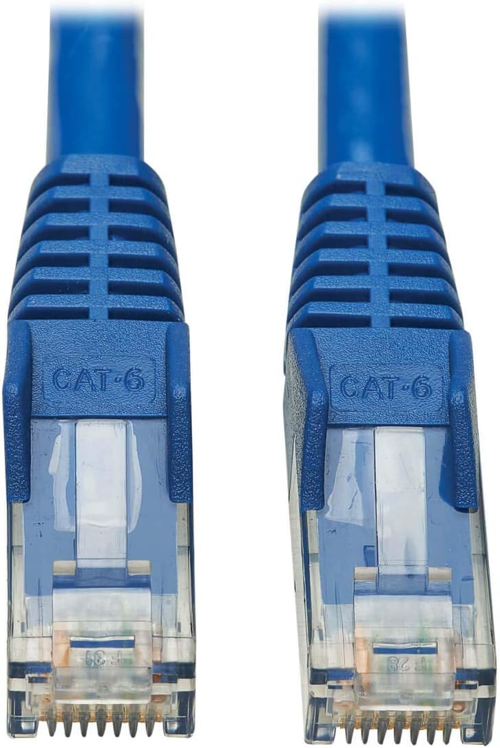 Tripp Lite Cat6 Ethernet Cable, RJ45 M/M Gigabit, Snagless, Molded, UTP, PoE, CMR-LP Patch Cable, 6 ft. Blue (N201P-006-BL)