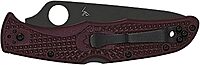 Spyderco Endura 4 Lightweight Sprint Run Folding Knife 3.8" CTS-PD#1 Black Plain Blade, Burgundy FRN Handles