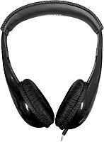 HamiltonBuhl Motiv8 Mid-Sized Multimedia Headphone with In-line Volume Control, Black