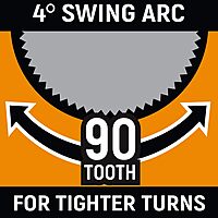 GEARWRENCH 3/8" Drive 90 Tooth Full Polish Flex Teardrop Ratchet - 81215T