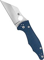 Spyderco Knives Yojimbo 2 Compression Lock C85GPCBL2 Blue G-10 and CPM SPY27 Stainless Steel Pocket Knife