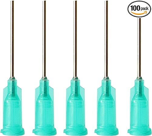 agujas dispensadoras de jeringa con Luer Lock 18 Ga x 1 pulgada de longitud agujas dispensadoras de jeringa con Luer Lock 18 Ga x 1 pulgada de longitud