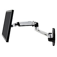 Ergotron – LX Single Monitor Arm, VESA Wall Mount – for Monitors Up to 34 Inches, 7 to 25 lbs – Polished Aluminum Polished Aluminum LX Wall Arm