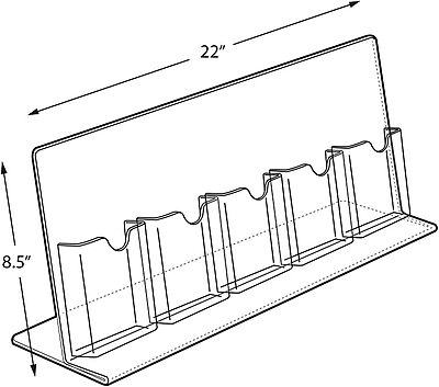 AZAR DISPLAYS Slant-Back Brochure Holders
