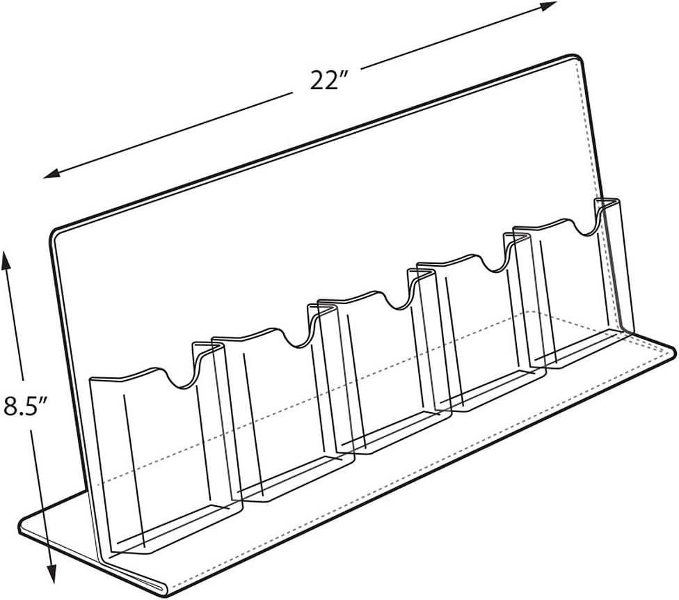 AZAR DISPLAYS Slant-Back Brochure Holders