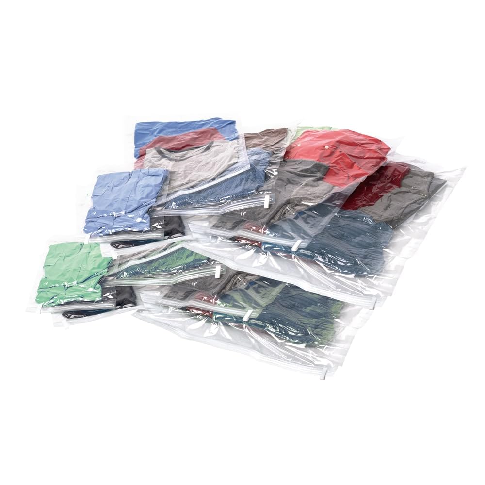 Samsonite Compression Packing Bags, Clear, 12-Piece Kit