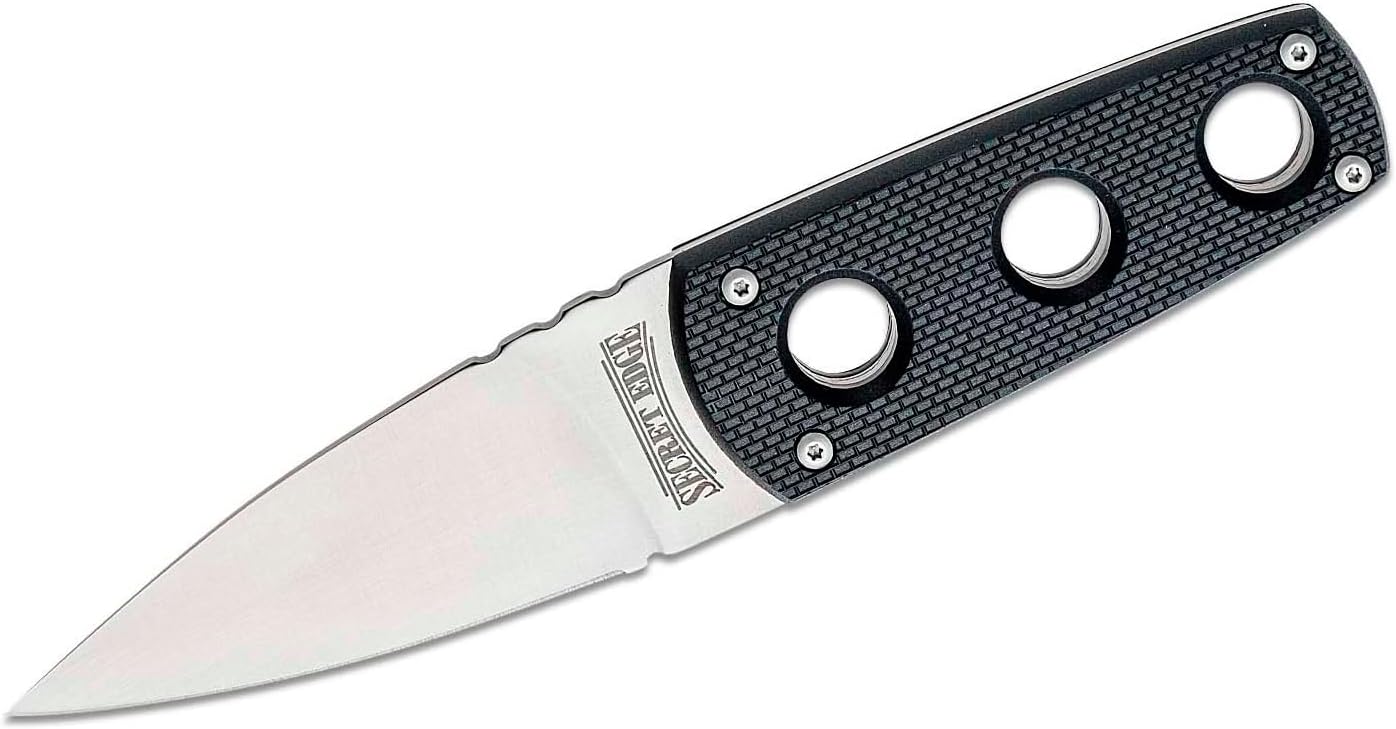 COLD STEEL Secret Edge Durable Lightweight Japanese AUS8A Steel Drop Point 3.5" Fixed Blade Tactical Outdoor Hunting