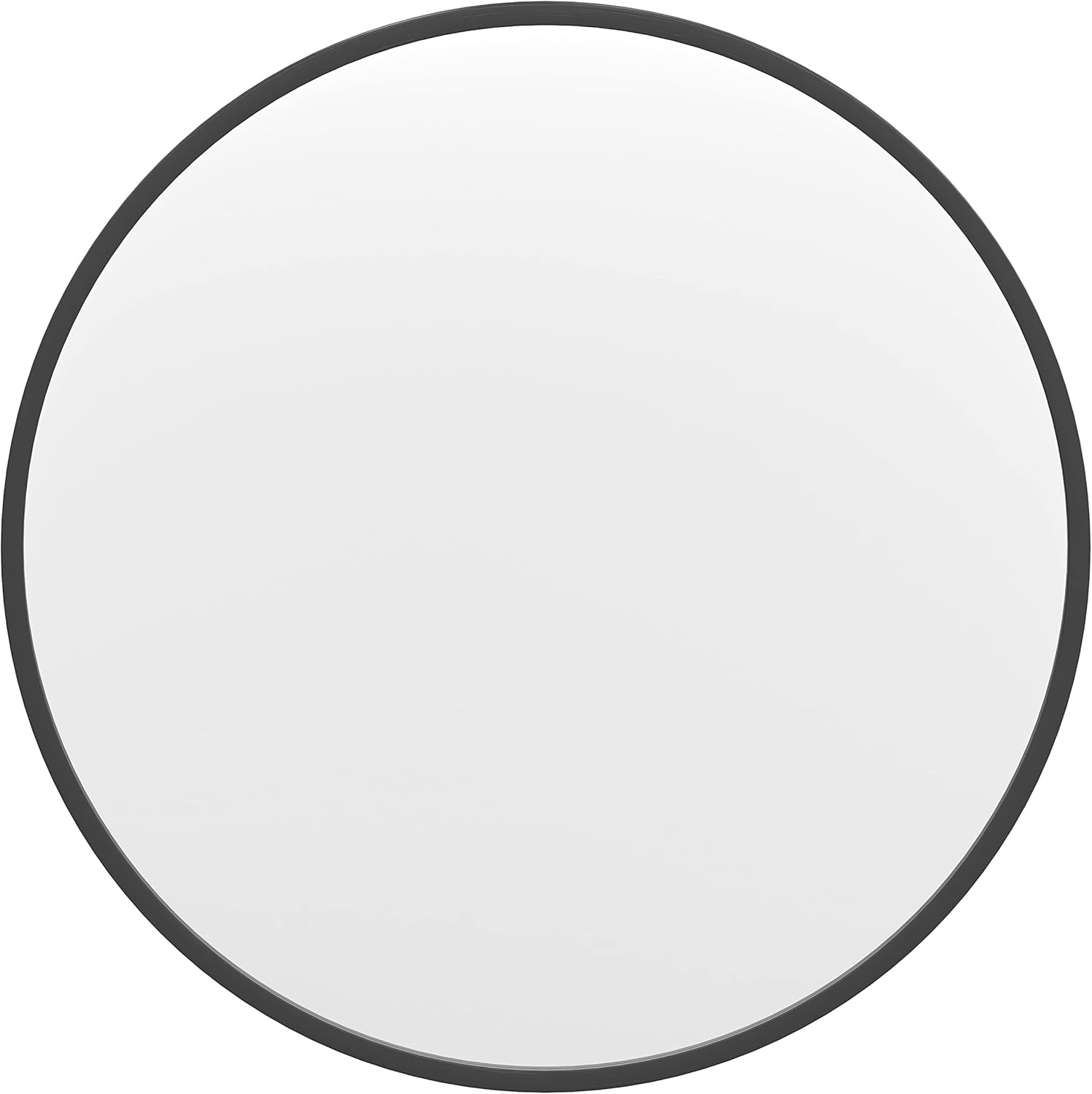 Flash Furniture Julianne Large Round Wall Mirror - Black Circle Accent Mirror