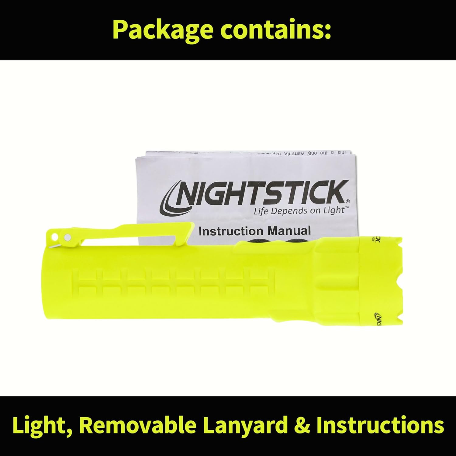 Nightstick XPP-5422GM Intrinsically Safe Dual-Light Flashlight w/Magnets-3 AA (not Included) -Green-UL913, Multicolor