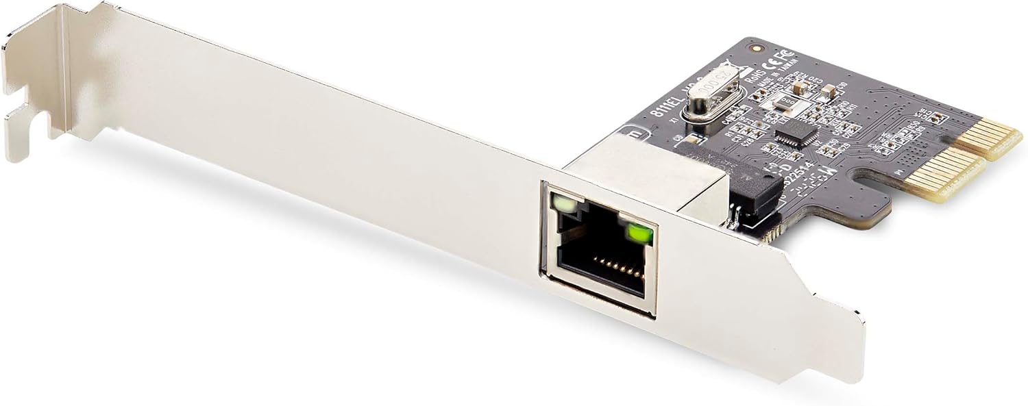 StarTech.com 1-Port Gigabit PCIe Network Adapter Card, PCI Express LAN Card, NIC, Realtek RTL8111H, TAA Compliant