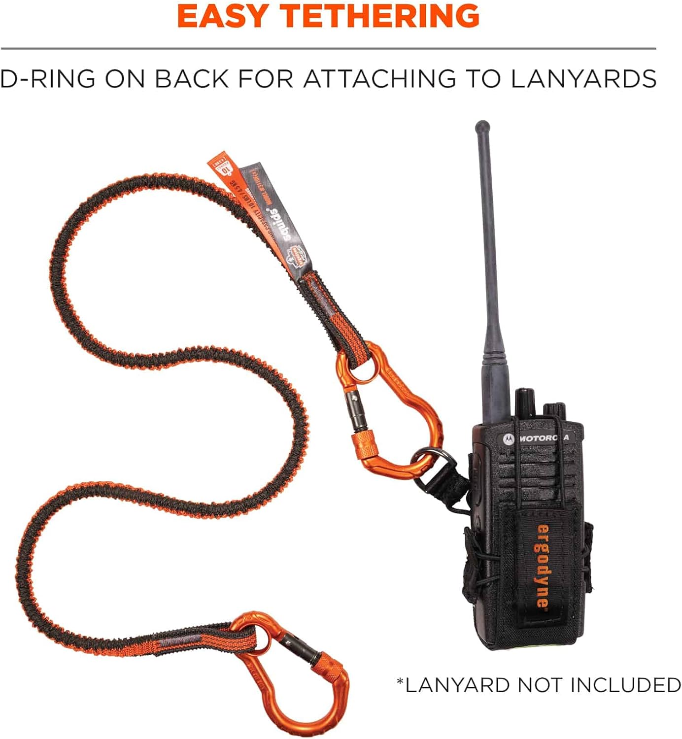 Ergodyne Squids 3772 Radio Holster Trap, Large, Black