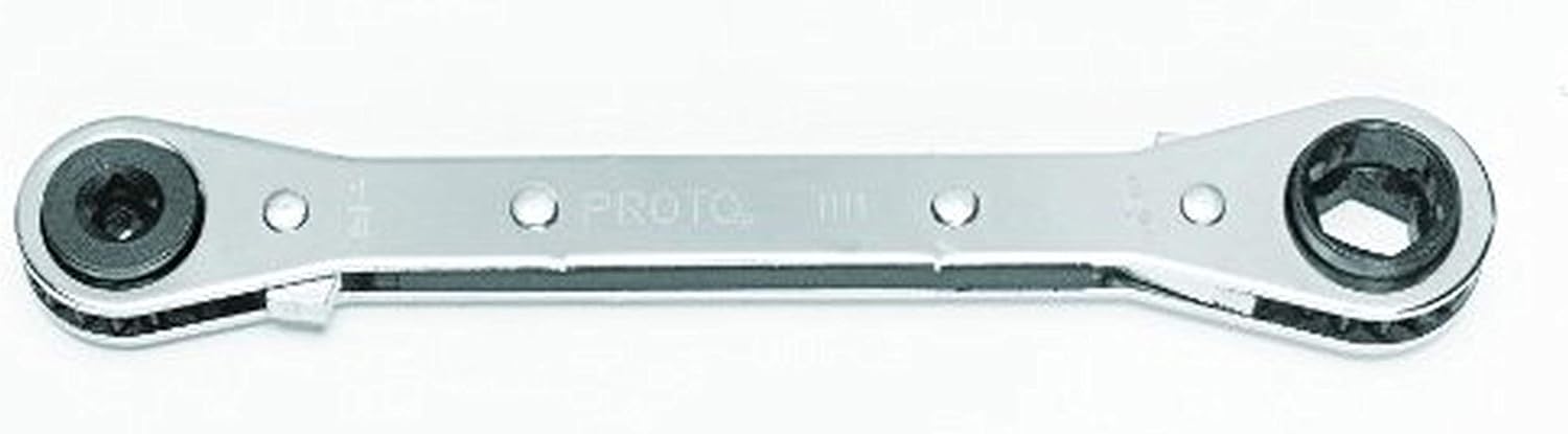 Stanley Proto J1112 Refrigeration Wrench, 1/4"x3/16" Square/ 1/4"x3/16" Hex