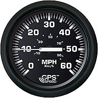 FARIA BEEDE 32816 Euro Speedometer GPS (60 MPH) Studded - 4, Black