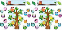 Carson Dellosa Education Carson Dellosa Colorful Owls Behavior Bulletin Board Set (110226) Small (Pack of 2) Colorful Owls