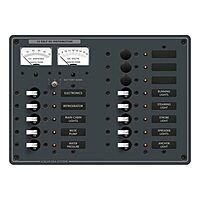 Blue Sea 8068 DC 13 Position Toggle Branch Circuit Breaker Panel - White Switches