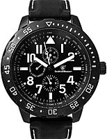 Smith & Wesson Men's Calibrator Watch, 5ATM, Stainless Steel Caseback, Precision Quartz, Black Rubber Strap, 51mm White