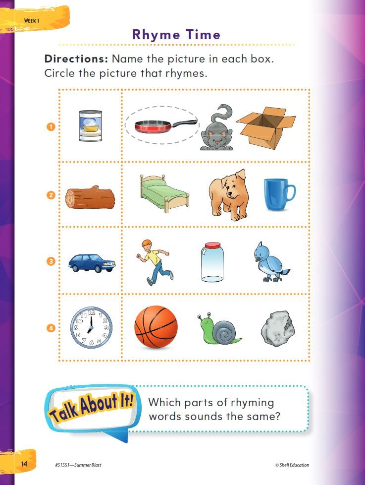 Summer Blast: Getting Ready for First Grade – Full-Color Workbook for Kids Ages 5-7 - Reading, Writing, Art