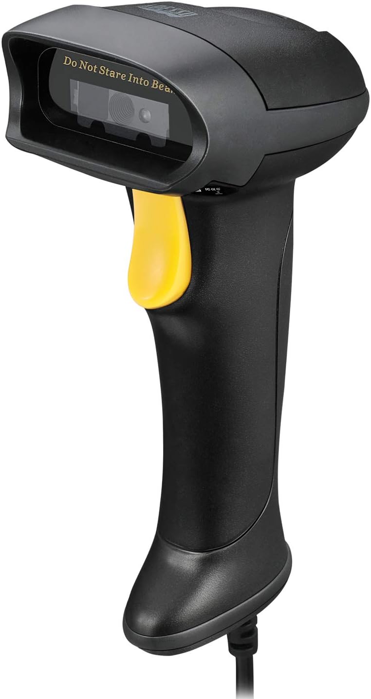 Adesso NuScan 2500TU Spill Resistant Antimicrobial 2D Barcode Scanner - Cable Connectivity - 12in Scan Distance