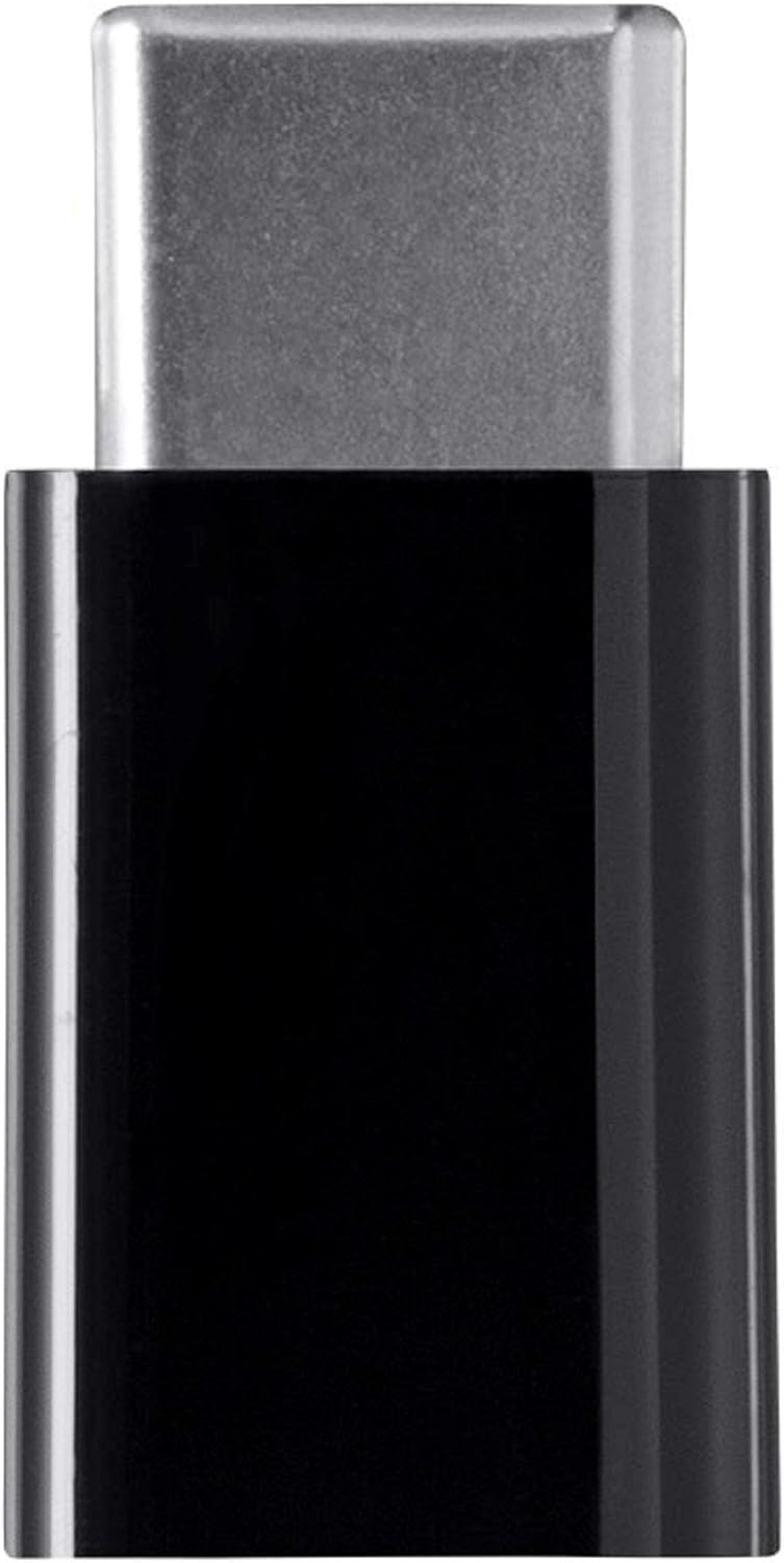 Monoprice USB-C to Micro B Adapter - Black, Male to Female with Gold Plated Contacts (Pack of 2)