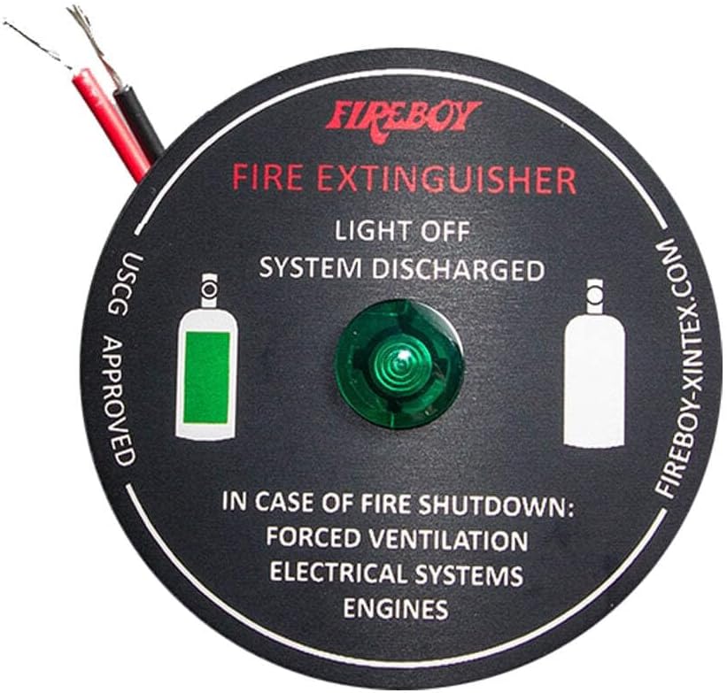 Generic Fireboy-Xintex System Ready Panel Warning Light, Black