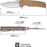 SENCUT Sachse Pocket Knife Folding Knife for EDC