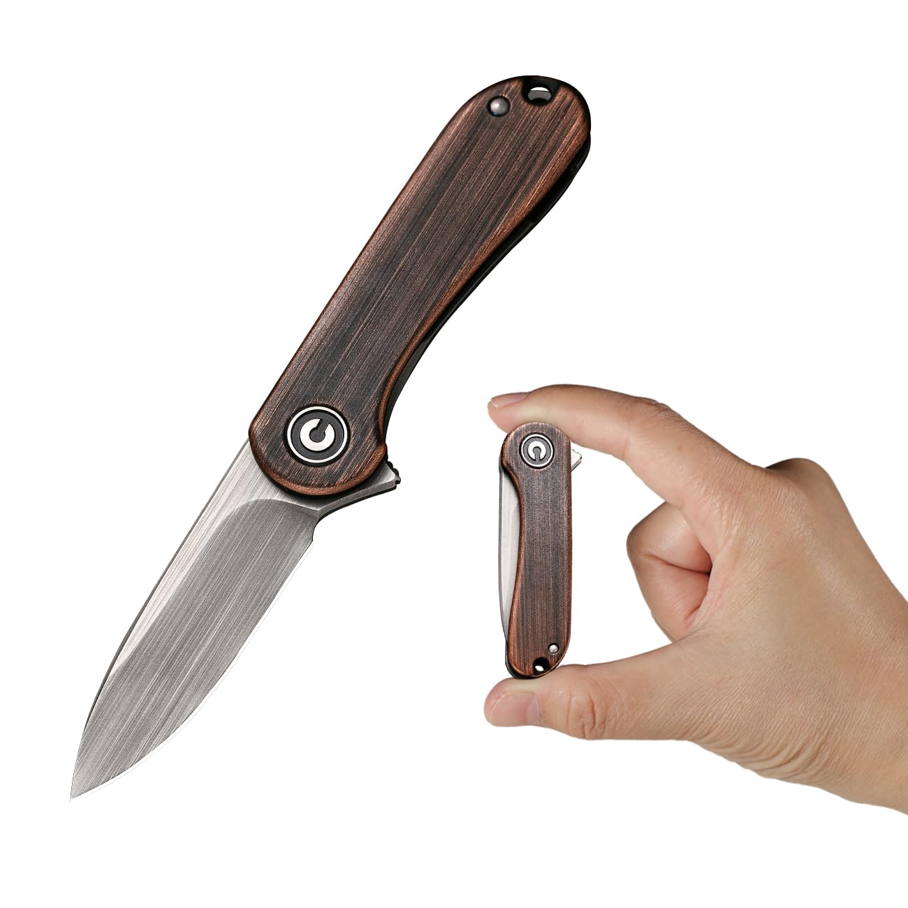 CIVIVI Mini Elementum Flipper Pocket Knife with 1.83" 14C28N Blade