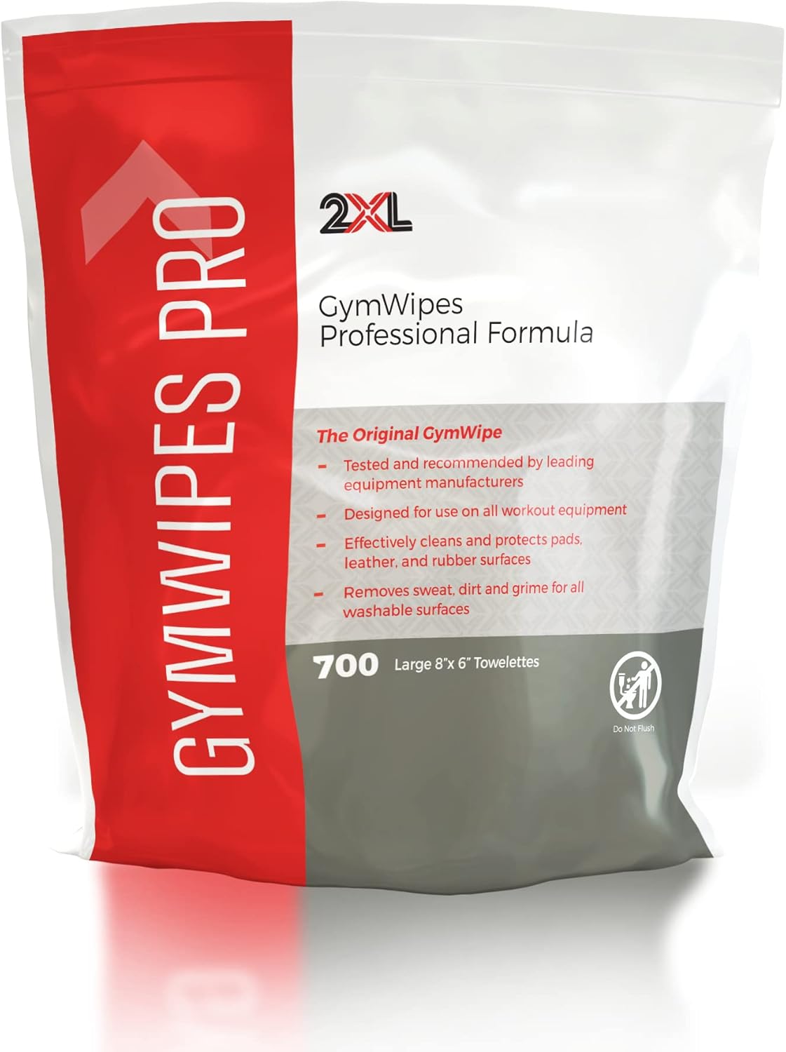 2XL GymWipes Disinfecting Pre-Moistened Wipes