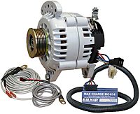 Balmar Alternator 100 AMP Kit 12V 3.15" Dual Foot Saddle K6 Pulley Regulator & Temp Sensor