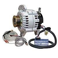 Balmar Alternator 100 AMP Kit 12V 3.15" Dual Foot Saddle K6 Pulley Regulator & Temp Sensor