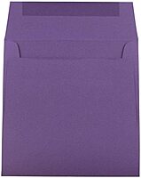 JAM PAPER Premium Dark Purple Invitation Envelopes - 25/Pack