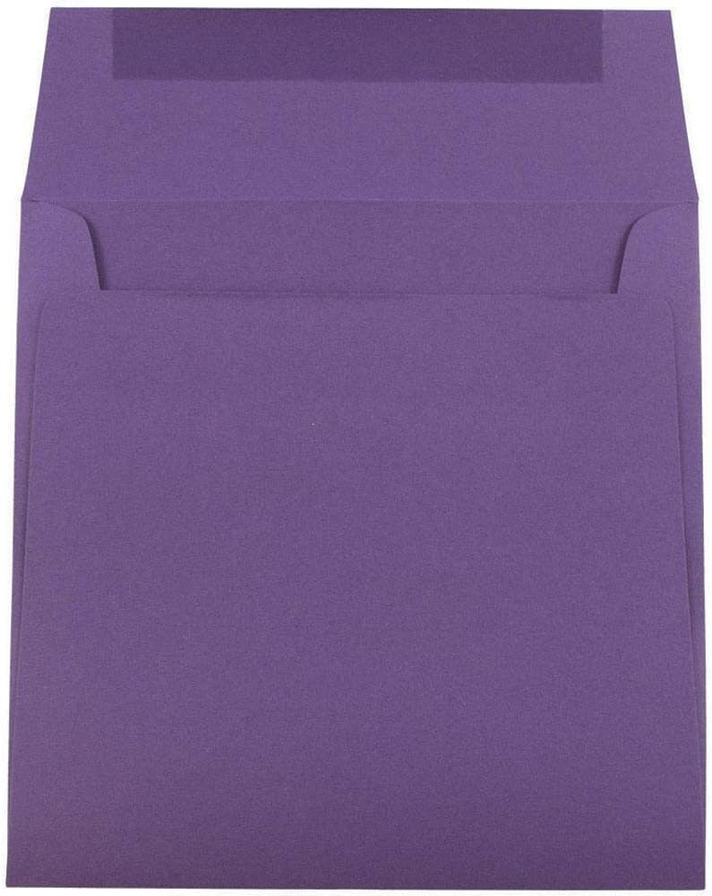 JAM PAPER Premium Dark Purple Invitation Envelopes - 25/Pack