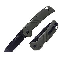 COLD STEEL Engage 3" 4116SS Razor-Sharp Tanto Point Blade 4.25" GFN Handle Everyday Carry Tactical Folding Knife with Atlas